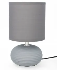 lampa-stolowa-dekoracja-glamour-ceramiczna-z-kloszem-lampka-nocna-szara