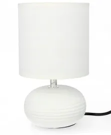 lampa-stolowa-dekoracja-glamour-ceramiczna-z-kloszem-lampka-nocna-biala