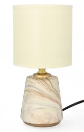 lampa-stolowa-dekoracja-glamour-ceramiczna-z-kloszem-lampka-nocna-kremowa