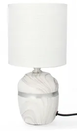 lampa-stolowa-dekoracja-glamour-ceramiczna-z-kloszem-lampka-nocna-biala