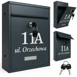 skrzynka-na-listy-z-numerem-domu-pocztowa-a4-czarna-wzory-twoj-numer-ulica