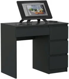 biurko-komputerowe-4-szuflady-90cm-pojemne-prawe-czarne-czarny