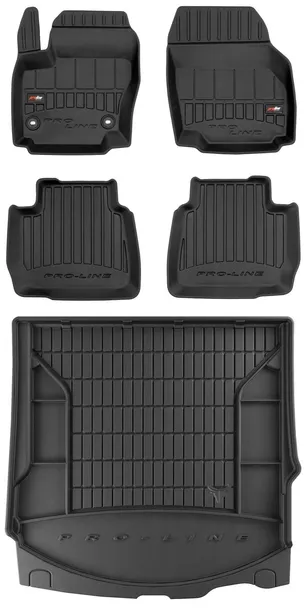 ZESTAW 3D Dywaniki gumowe i mata Ford Mondeo Mk4 Kombi 2007-2012