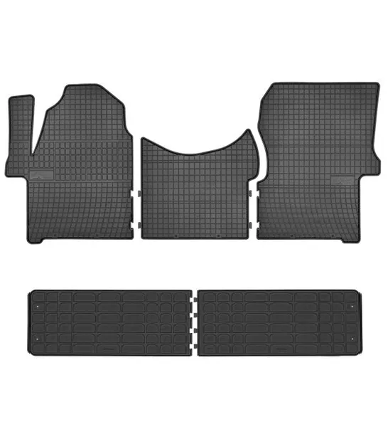 DYWANIKI GUMOWE VW CRAFTER 2006-2016 doka brygadówka 7 osób