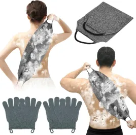 recznik-do-peelingu-masazu-ciala-pod-prysznic-rekawice-zestaw-3el-szary