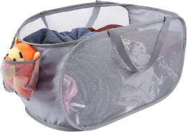 skladany-kosz-na-pranie-siateczkowy-boczna-kieszen-wygodne-uchwyty-szary