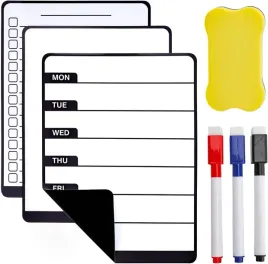 tablica-magnetyczna-na-lodowke-kalendarz-tygodniowy-biale-zestaw-3-sztuki