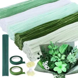 druciki-florystyczne-tworzenie-dekoracji-diy-odcienie-zielonego-500-sztuk
