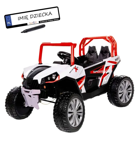 Auto na Akumulator dla dzieci Buggy 4x4 12 V LEDy Pilot 2.4G