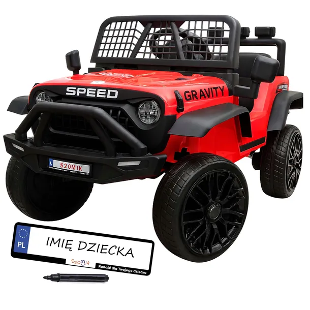 Auto na Akumulator dla dzieci Buggy 4x4 12 V EVA LEDy Pilot 2.4G Tablice