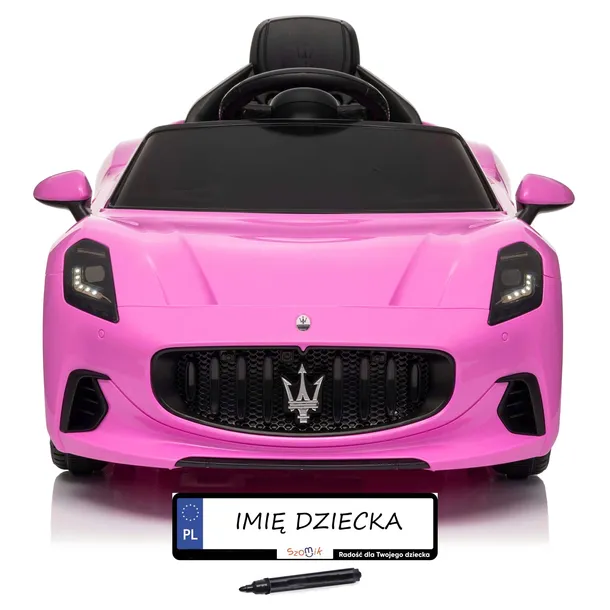 Auto na akumulator dla dzieci Maserati GranTurismo Pilot 2.4 G Ledy Tablice