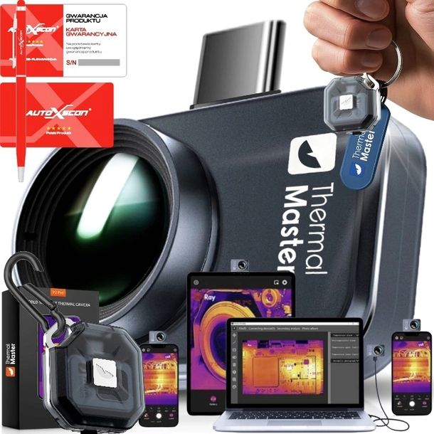 Kamera termowizyjna USB P2 PRO-20do600°C+nakładka MAKRO 256x192+ETUI GRATIS