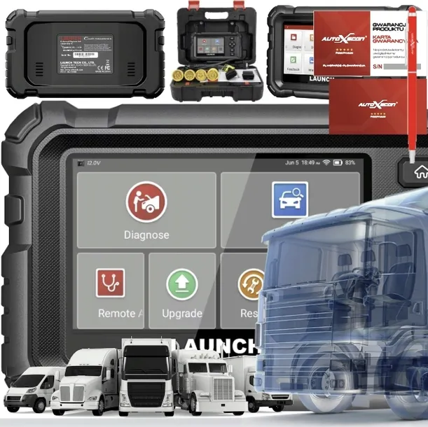 LAUNCH CRP 129 HD CIĘŻAROWE HD MASZYNY BUDOWLANE TIR LAUNCH POLSKA
