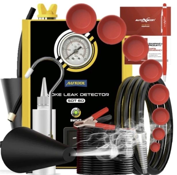 ZADYMIARKA Autool + wbudowana POMPKA+STOŻEK+MANOMETR+ zestaw KORKÓW GRATIS!
