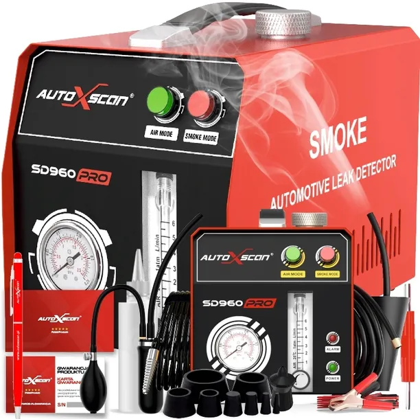TESTER SZCZELNOŚCI AUTOXSCAN SD960PRO Polskiej Marki+olejek + INSTRUKCJA PL