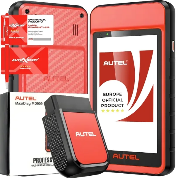 Tester diagnostyczny AUTEL MaxiDiag MD909PRO DARMOWE AKTUALIZACJE J.POLSKI!