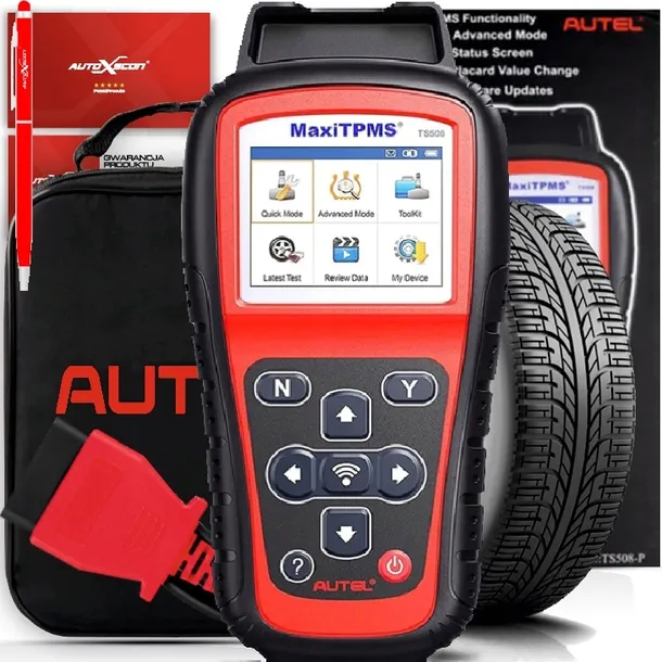 TS508 AUTEL TPMS PROGRAMATOR CZUJNIKÓW CIŚNIENIA z wgranym językiem POLSKIM