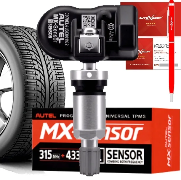 Autel Czujnik TPMS MX-Sensor metal ALUMINIUM SREBRNY 315+433MHz 1-SENSOR
