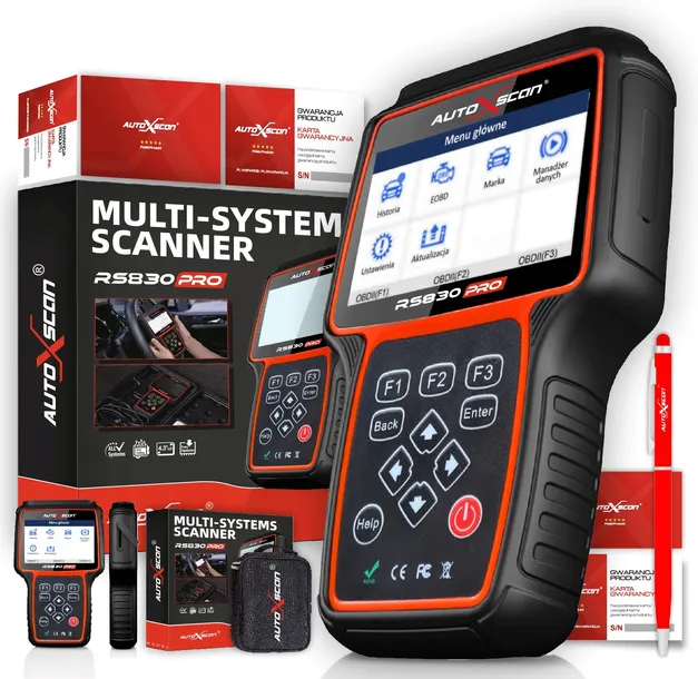 TESTER DIAGNOSTYCZNY RS830PRO 1 MARKA j.polski OD AUTOXSCAN POLSKA
