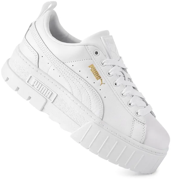 PUMA MAYZE DAMSKIE BUTY NA PLATFORMIE SNEAKERSY SPORTOWE BIAŁE SKÓRA 38