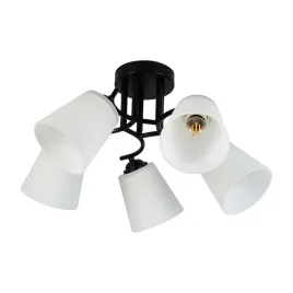 pafos-lampa-sufitowa-5xe27-czarna-z-bialymi-kloszami