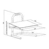 logilink-or-eo0007-or-wolnostojacy-regulowany-podnozek-logilink-dlugosc-34-cm