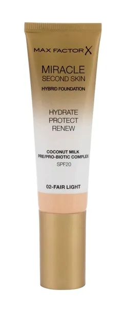 max-factor-miracle-second-skin-02-fair-light-podklad-30-ml-spf-11-20-typ-skory-do-wszystkich-typow-skory