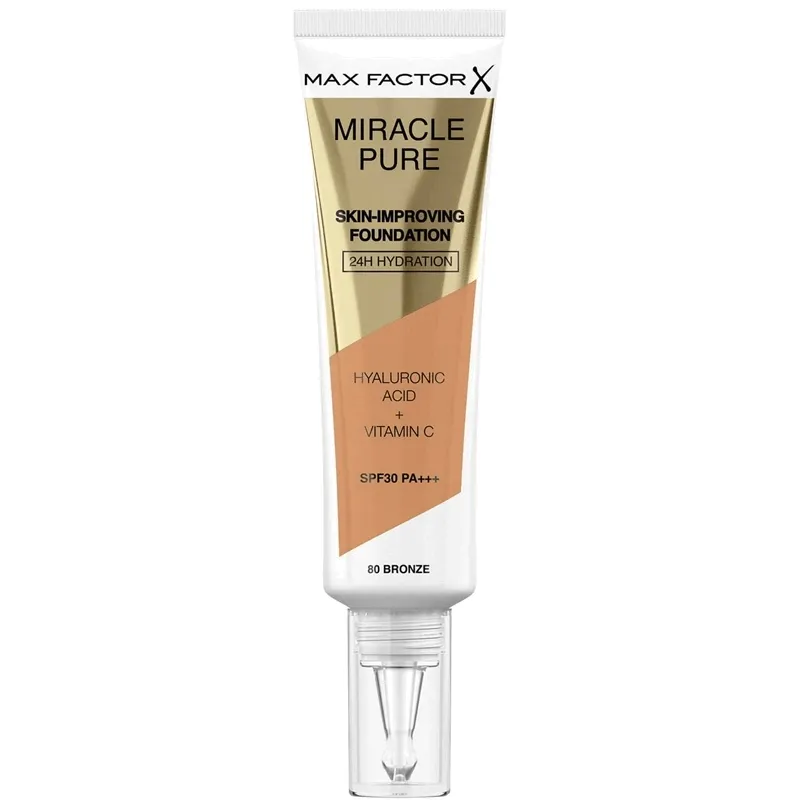 max-factor-miracle-pure-80-bronze-spf30-pa-podklad-30ml-stan-nowy