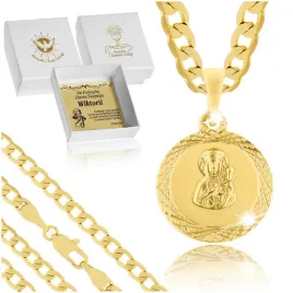zloty-lancuszek-i-medalik-matka-boska-18k-prezent-dla-chlopca-na-komunie