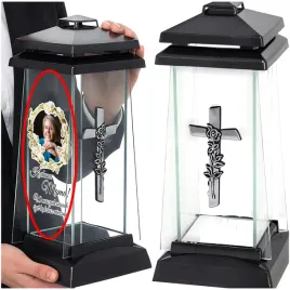 duzy-znicz-na-grob-cmentarz-wlasny-tekst-dedykacja-lampion-zdjecie-kwiaty