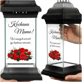 duzy-znicz-na-grob-cmentarz-z-dedykacja-mamy-taty-babci-lampion-32cm-kwiaty