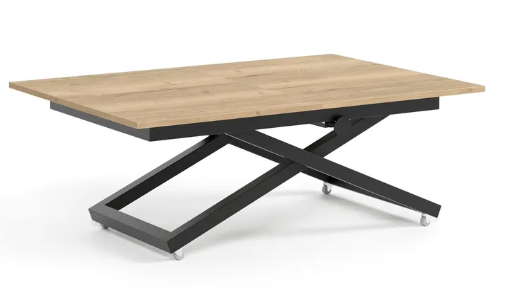 Ławostół ZARIA rozkładany 120/160x80 regulowana wysokość czarny / hallifax