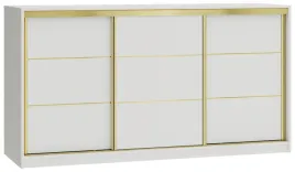 biala-komoda-przesuwna-z-szufladami-180-cm-gold-z-drazkiem-do-sypialni