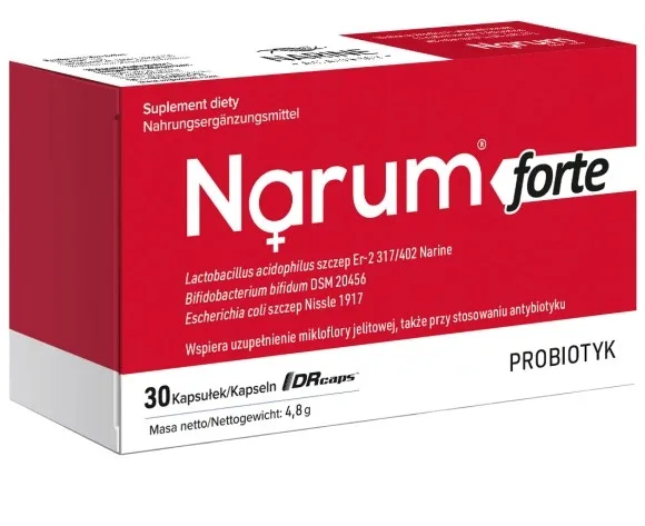Narum Narine Forte 100 mg Probiotyk, 30 kaps