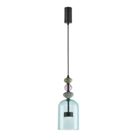 milagro-arte-lampa-wiszaca-led-12w-czarny-niebieski