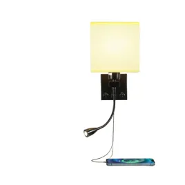 zonjie-lampa-scienna-led-z-usb-i-ramieniem-e27-czarna