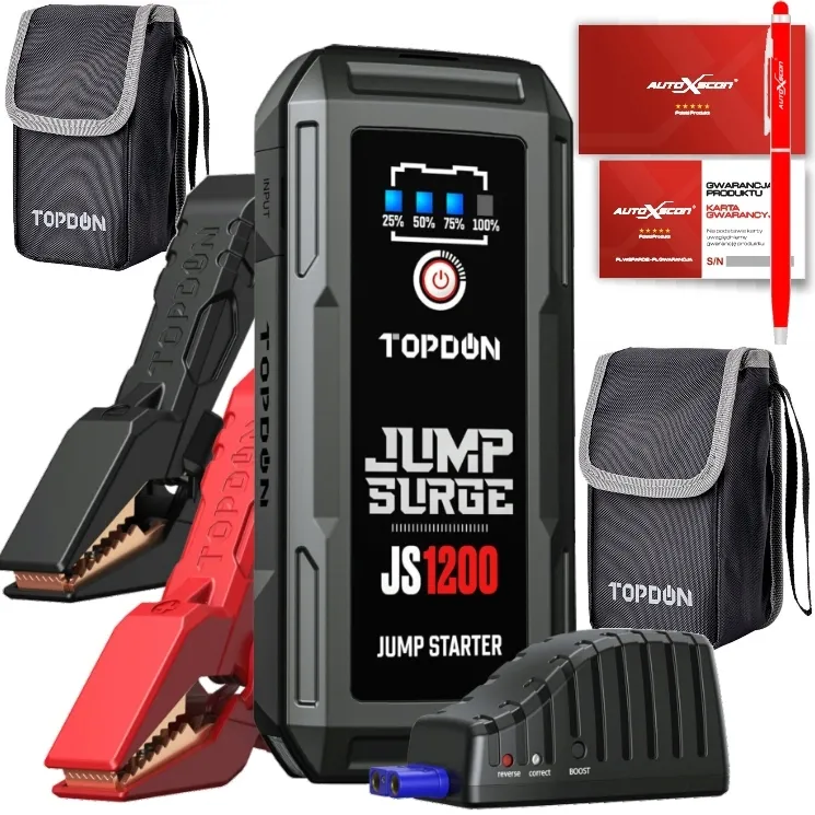 starter-js1200-potezna-moc-profesjonalny-topdon-boost-stan-nowy