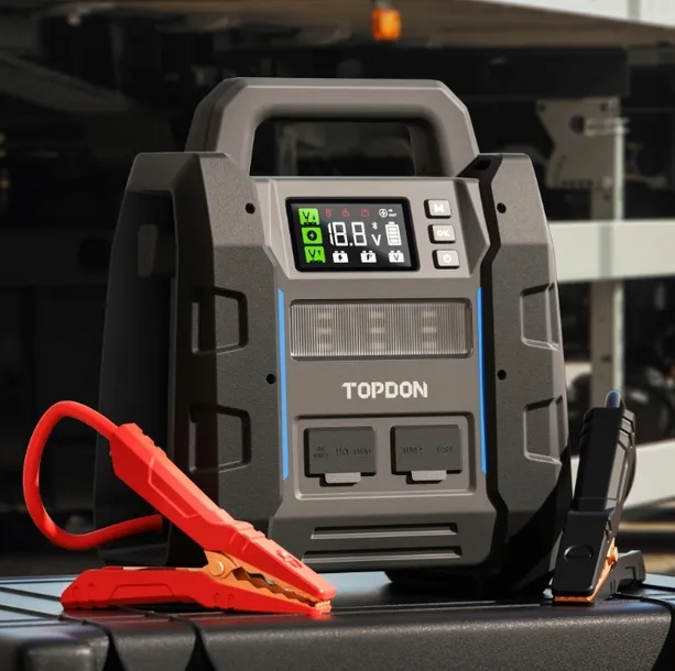 Starter 4500A do 16L 500 LM TOPDON V450PLUS POTĘŻNA MOC PROFESJONALNY APP