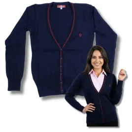 sweter-damski-kardigan-granatowy-rozpinany-na-guziki-czerwona-lamowka-xs