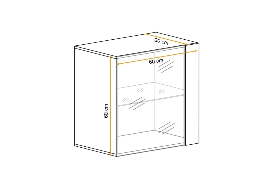 witryna-wiszaca-biala-switch-60-cm-led-stan-nowy