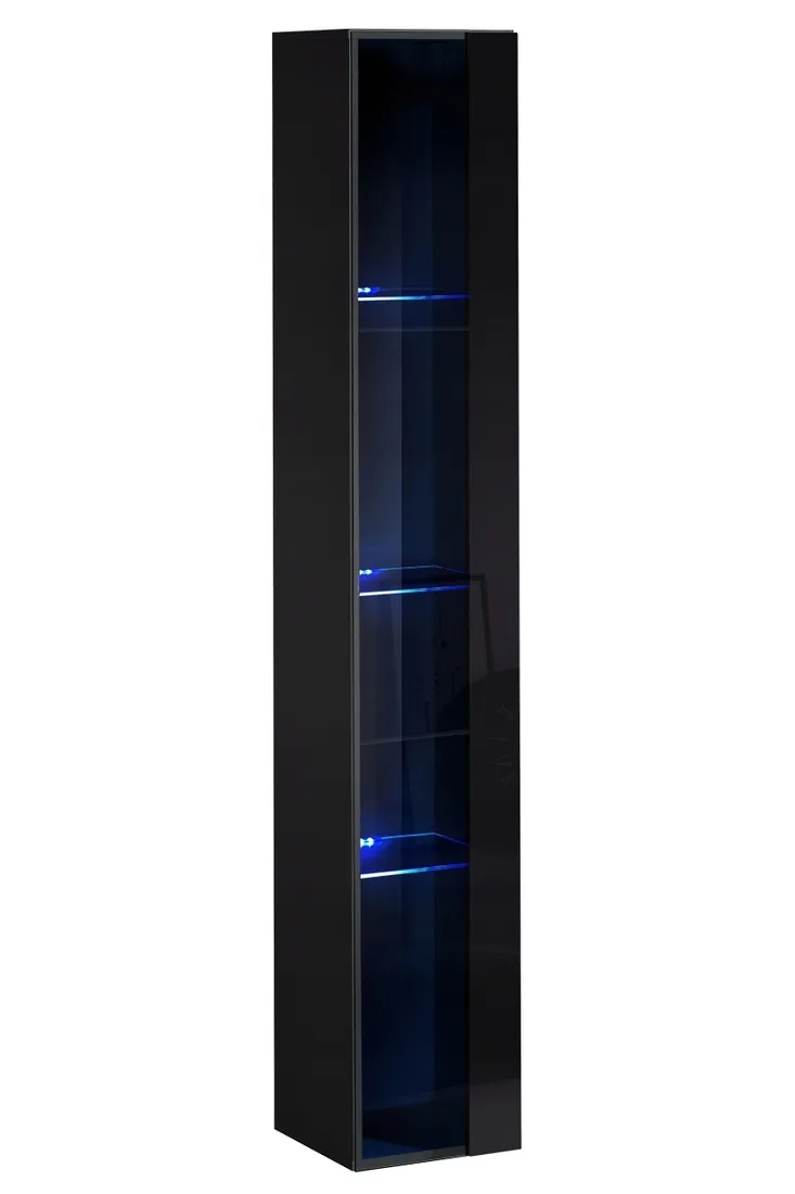 witryna-wiszaca-czarny-polysk-switch-180-cm-led