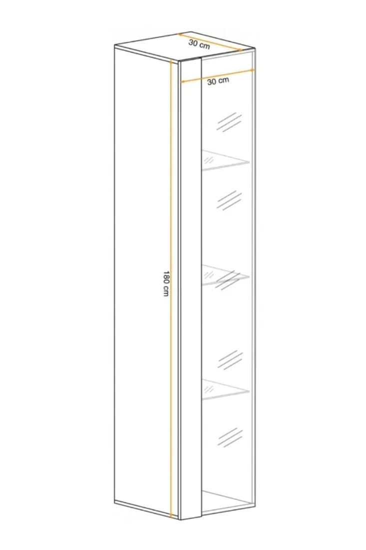 witryna-wiszaca-czarny-polysk-switch-180-cm-led