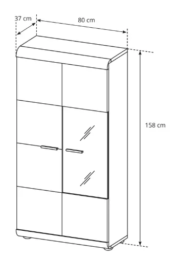 niska-witryna-link-158x80x37-dab-sonoma