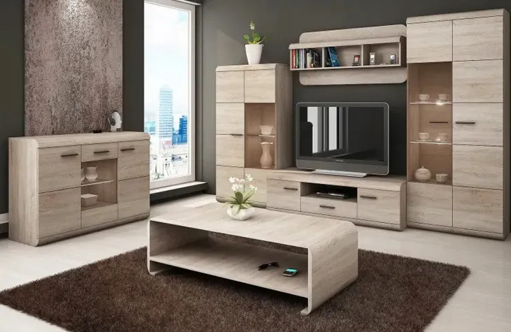 niska-witryna-link-158x80x37-dab-sonoma-marka-laski-meble