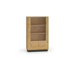 nowoczesna-witryna-92cm-nordis-03-dab-stylowy-czarny-szklo