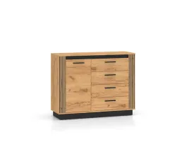 komoda-115-cm-szuflady-dab-czarny-loft-lamele