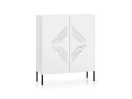 nowoczesna-biala-komoda-wysoka-metalowe-czarne-nogi-frez-glamour
