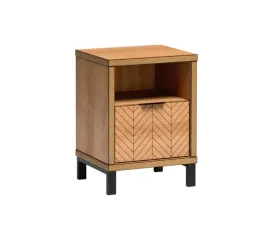 nowoczesny-stolik-nocny-z-szuflada-jodelka-dab-karmel-metalowe-nogi