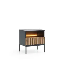 nowoczesna-szafka-nocna-stolik-z-szuflada-czarny-dab-lamele-loft-sypialnia