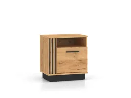 szafka-nocna-stolik-50-cm-sypialnia-dab-czarny-loft-lamele